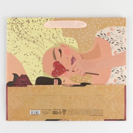 Package Gift Craft horizontal, packaging, "love", m 30 x 26 x 9 cm-3