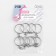 The base for the key fob, with a chain, d = 25 mm, 10 pcs, silver color