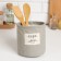 Tekstil. Basket Ethel "Home", gray color, 14x13 cm, 50%HL, 50%p/e