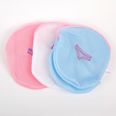 A bag for washing the underwear of the share, 20 × 20 × 20 cm, three -layer, large mesh, color mix-4