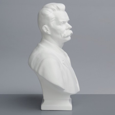 Gypsum figure Famous people: Bust Gorky "Workshop of Ekorshe", 16 x 10 x 21 cm-2