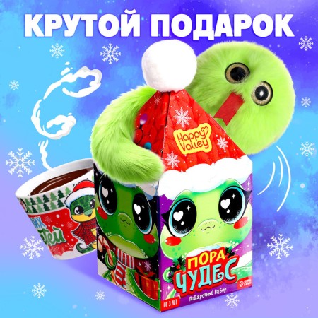 New Year! Gift set "Time of Miracles" a mug with a toy-6