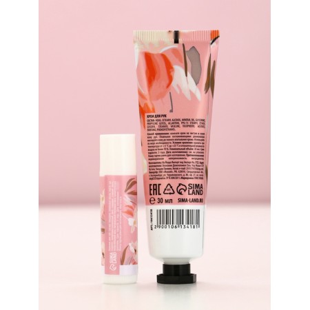 Set "bloom", hand cream and lip balm-5