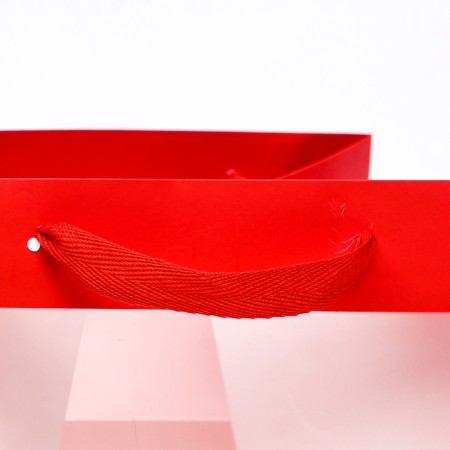 Crafts with a square bottom and window, 20 x 20 x 20 cm, red, 1pc-2