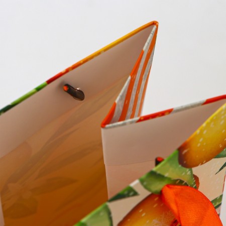 New Year. New Year's gift package for the bottle "Orange", 13 x 36 x 10 cm.-2