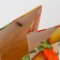 New Year. New Year's gift package for the bottle "Orange", 13 x 36 x 10 cm.
