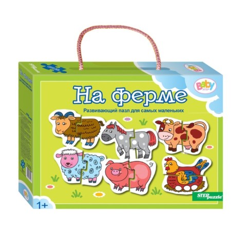 Floor puzzle mosaic "on the farm" (Baby Step) (small)