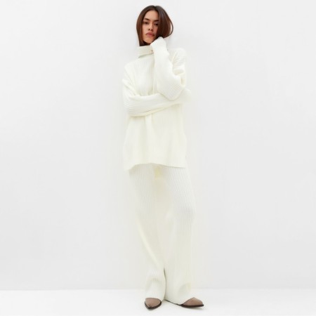 Women's costume mist (sweater and trousers), milk, p. S (40-42)-2