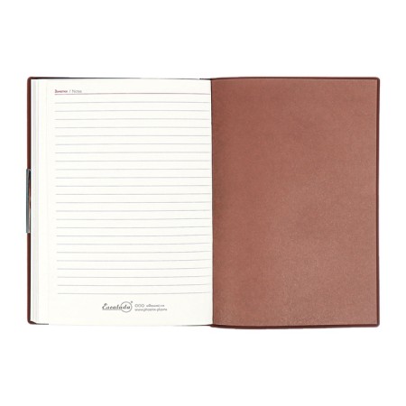 Weekly Datir 2025 g soft ox leather A6+ 80l Escalada, TIS F, KR BL 70 g/m², Kor-I-16