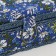 Casket for needlework "Field flowers on blue" 18x12x9.5 cm