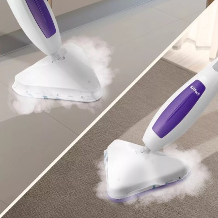The steam mop Kitfort KT-1056, 1300 W, 450 ml, cord 4.7 m, white-violet-2