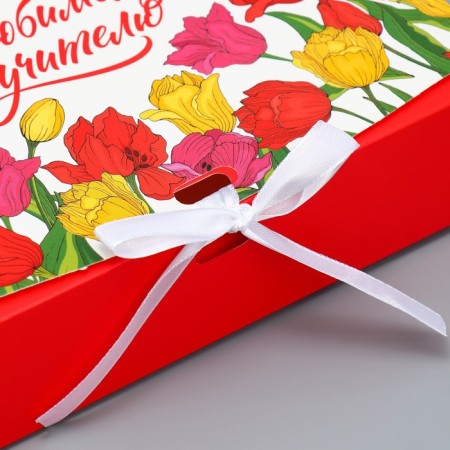 Gift box, packaging, “Favorite teacher!”, 20 x 18 x 5 cm-2