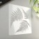 Stencil plastic "Fern leaves" 13x13 cm