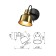 The lamp wall-flowing spot RIVOLI LENORE 7060-701 1CH14, 40W, rotary with a switch
