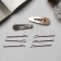 Invisible hair "Adele" (set 10 pcs) 5 cm, bronze