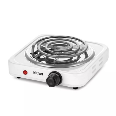 Electric tile KitFort KT-175, 1000 watts, 1 burner, white