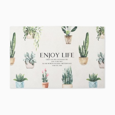 A set of rugs for the kitchen Ethel "Enjoy" 2 pcs, 38x58 cm, 38x118 cm-3