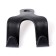 Killer-crunch on the headrest, two hooks, black