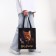 Shoper bag without fastening, black color