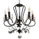 Sandra chandelier 5XE14 40W Black-gold 51x51x52-110 cm BayerLux