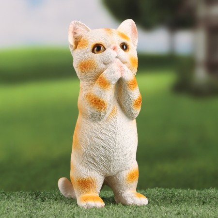 Figure "Begging cat" 8x9x20cm /// Mix-1