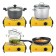 Electric tile KitFort KT-178, 1000 watts, 1 burner, yellow-black