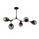 Ceiling EVOLUCE lamp. Sle113402-05. Ciotolla. 5x60 watts, E27, 92x59x50 cm, gray color, dark tree