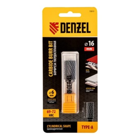 Denzel Borfrase, type A, on metal, carbide, cylindrical, 16 mm-3
