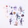 Creative Notepad "Lunar Lantern" Genshin "with stickers and translated tattoos, A4