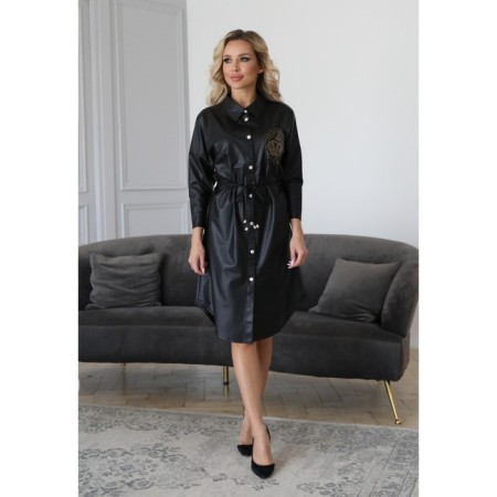 Women's dress, size 42, black color-2