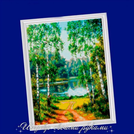 Diamond mosaic "from the grove", 30 × 40 cm, 36 colors, without a subframe-4