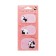 Block with a sticky edge of 55 x 55 mm, figured, Devente Shiba, Panda, Bear, 3 colors x 20 sheets, mix