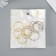 Rings for creativity (for photo albums) "gold/silver" int. D = 2.5 cm external. D = 3 cm set 10 pcs