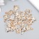 Decor for creativity Metal "Butterfly" gold, crystal 0.5x1.3x1.7 cm