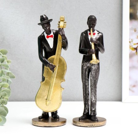 Polystone souvenir "Jazz musician" MIX 21x6.5x6.5 cm