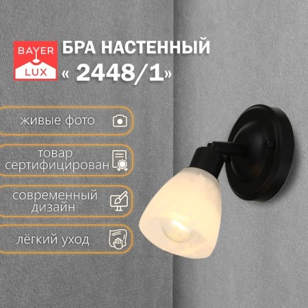 Sconces 2448/1 E14 40W Black