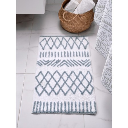 Bathroom mat Moroshka Nomads, 50x80 cm, white/gray color-2