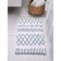 Bathroom mat Moroshka Nomads, 50x80 cm, white/gray color