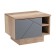 Bedside table, 500x402x366, oak canyon/ software graphite MDF