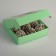 Gift box team with a window, green, 11.5 x 11.5 x 3 cm