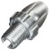 The brake cable tension regulator F30, under the thread M10, aluminum, silver color