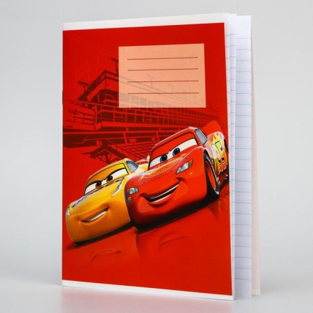 Notebook in a ruler of 12 sheets, 5 types of mix, cover coated cardboard, cars-3