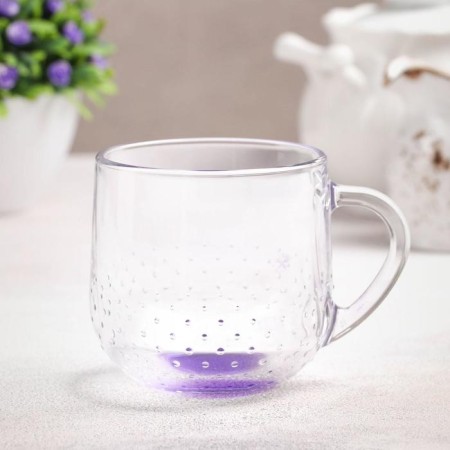 Glass mug "Gramine", 300 ml, color mix-8