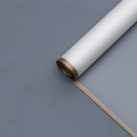 Flower film "Bronze Strip", transparent, 57cm x 10m-1