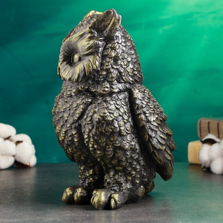 Pigger "Owl Big" black, gold, 27 cm-3