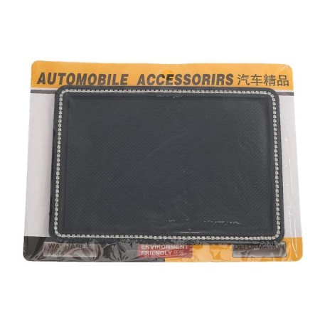 Anti -Squealing rug 18x13 cm, rhinestones, black-4