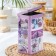 Bank with a lid for bulk products "lavender-3", 2.7 l, 9.5 × 21.5 cm, rectangular