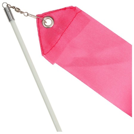 Ribbon for rhythmic gymnastics with a stick Grace Dance, 4 m, pink color-3