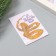 A postcard with the seeds "grow itself" "Happy New Year!" Snake 5*7cm