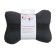 A car bone pillow, on a headrest, velor, brown, rhombus, 16 x 24 cm